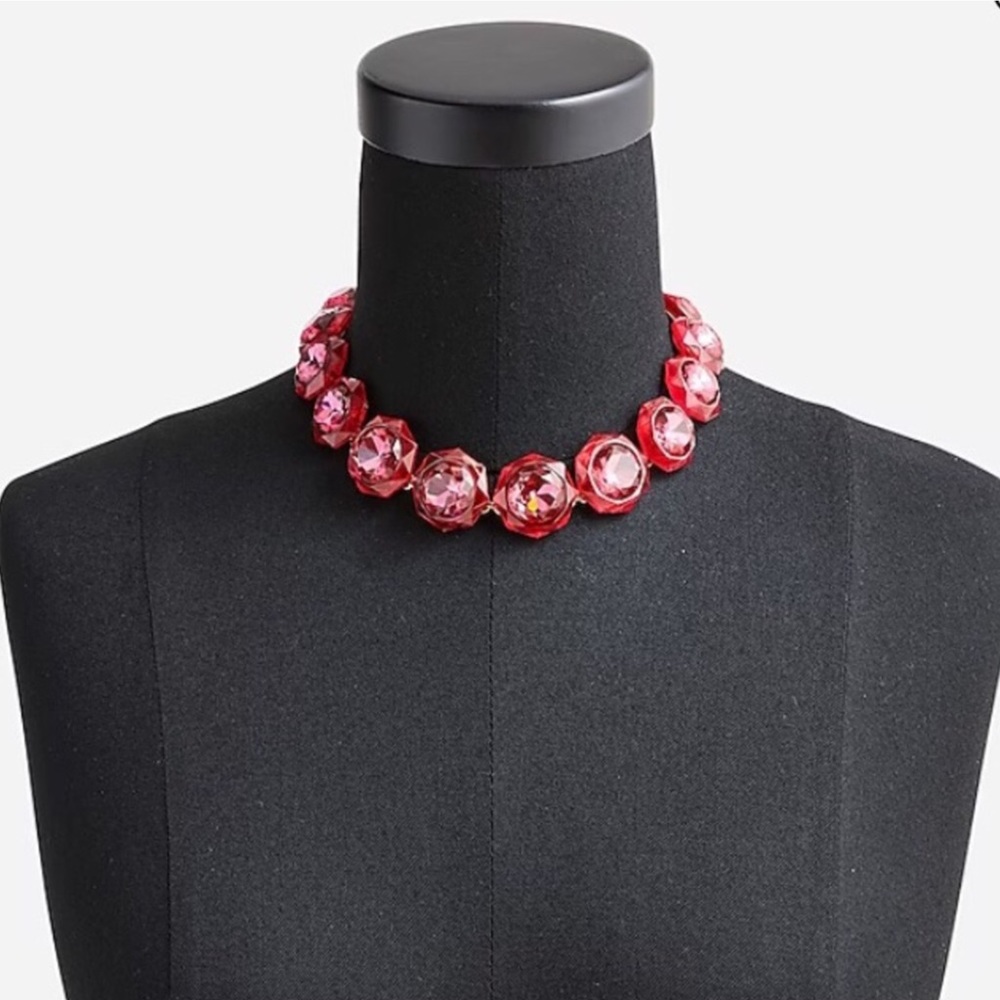 J. CREW Necklace Crystals Gemstones Gorgeous RARE New With Tag - Picture 10 of 10